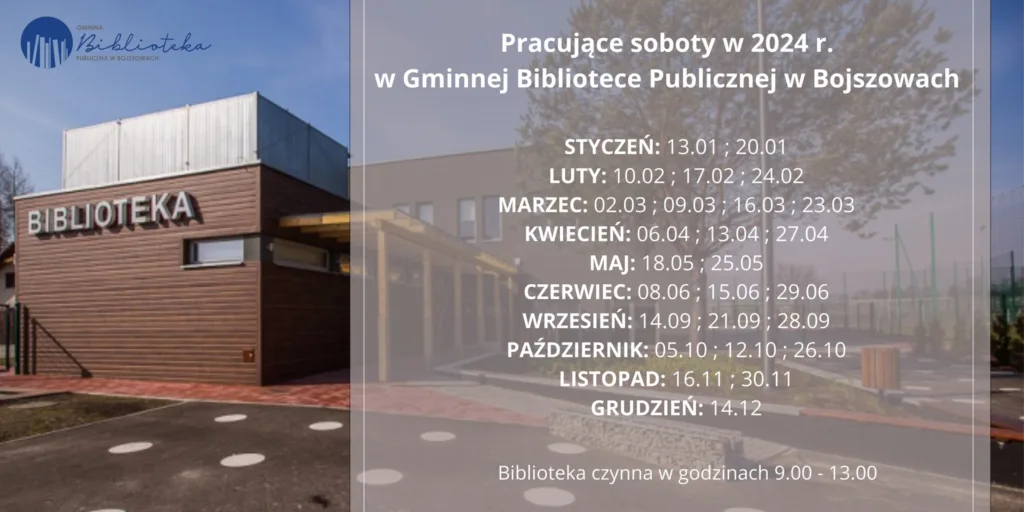 Pracujące soboty w 2024r.