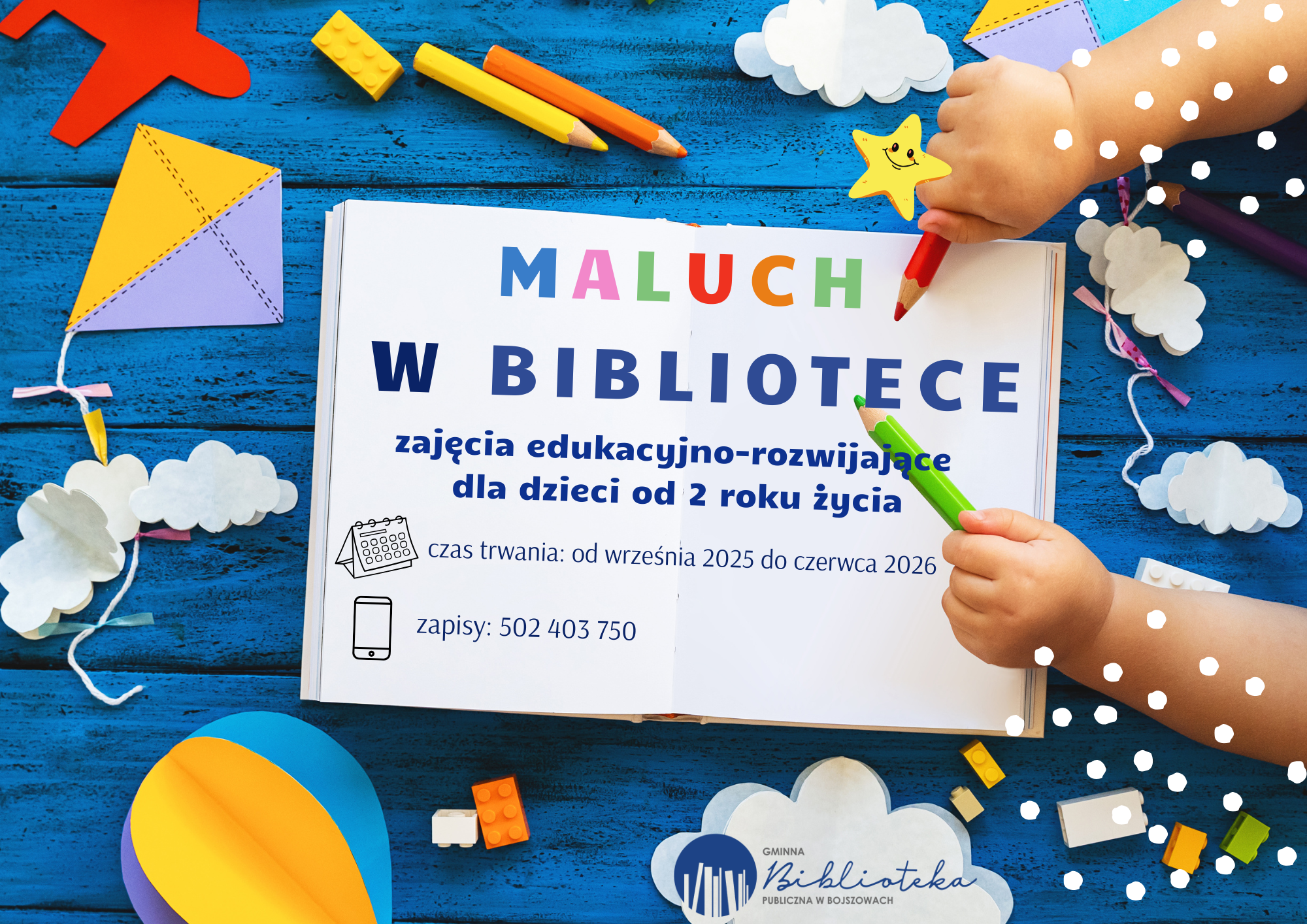 MALUCH W BIBLIOTECE – zapraszamy do zapisów!