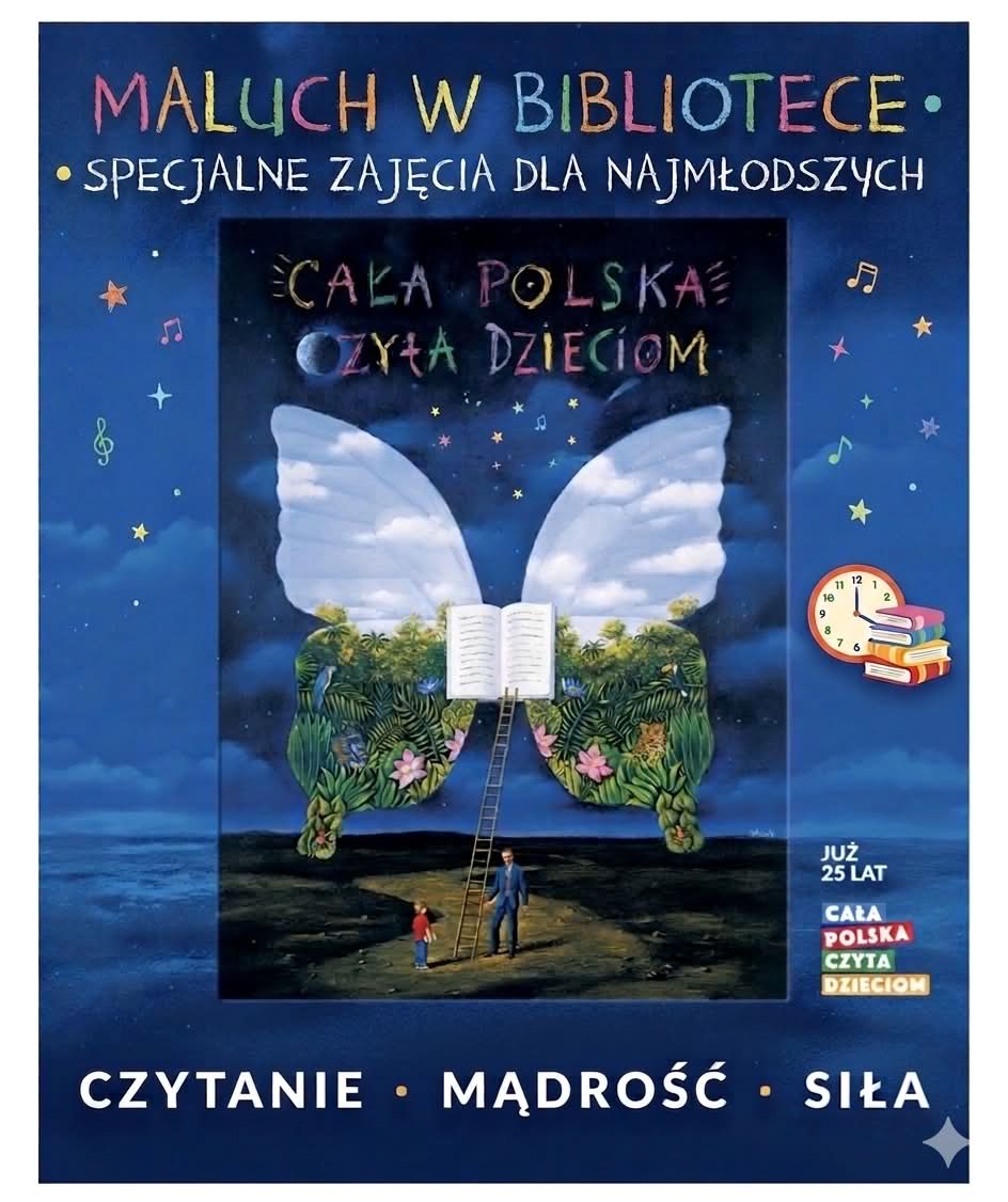 Maluch w bibliotece i Cała Polska czyta Dzieciom
