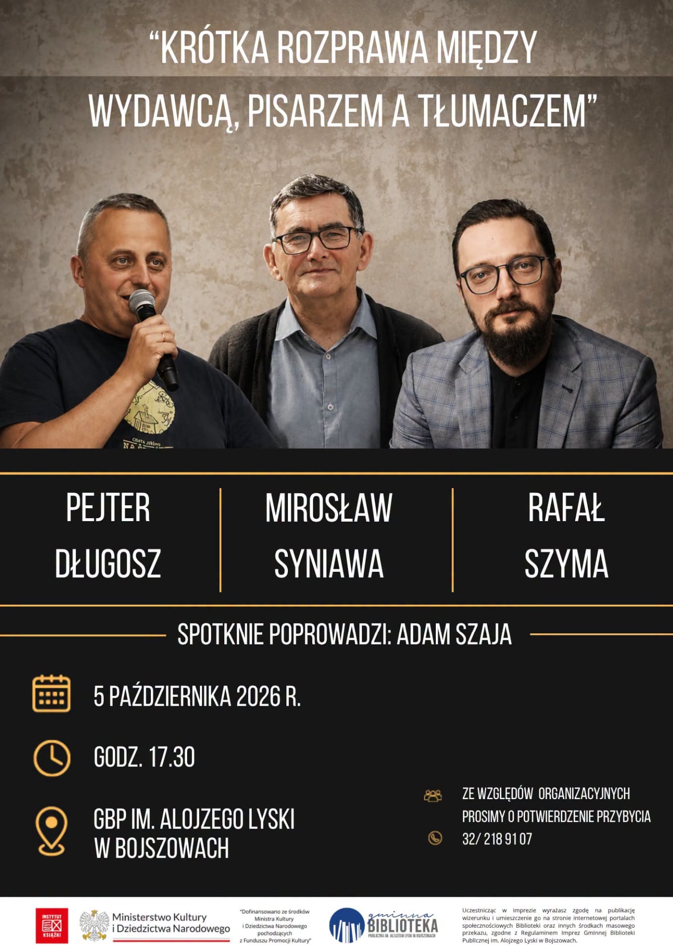 Zapraszamy na debatę 5 października